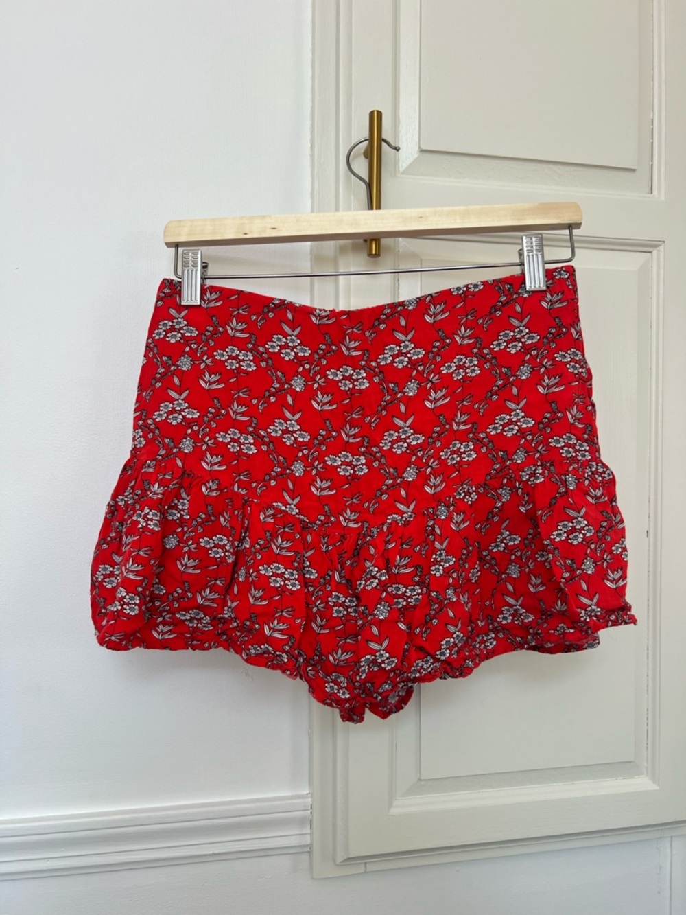 Red Floral Skort